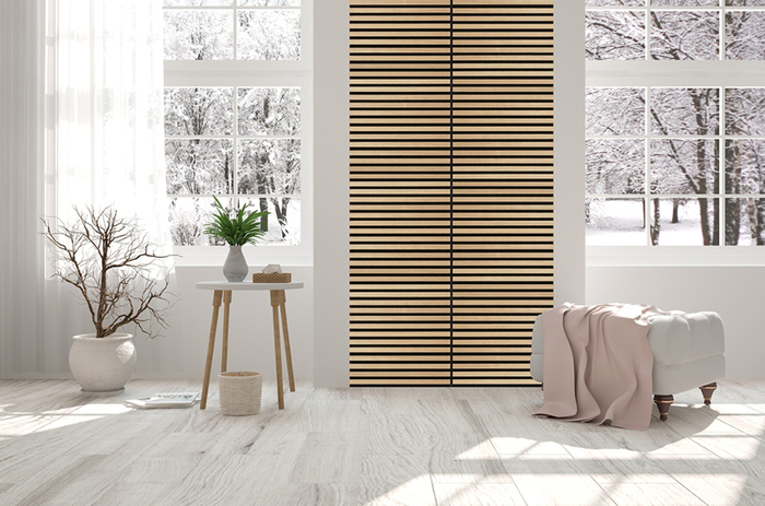 Akustikpanel Square Ash 22 x 520 x 520 mm 2-pack Fibrotech